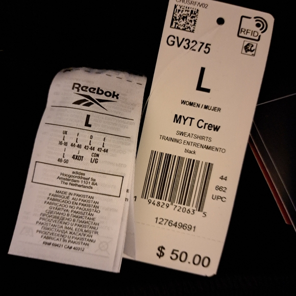 Black Reebok Top. - Picture 6 of 7